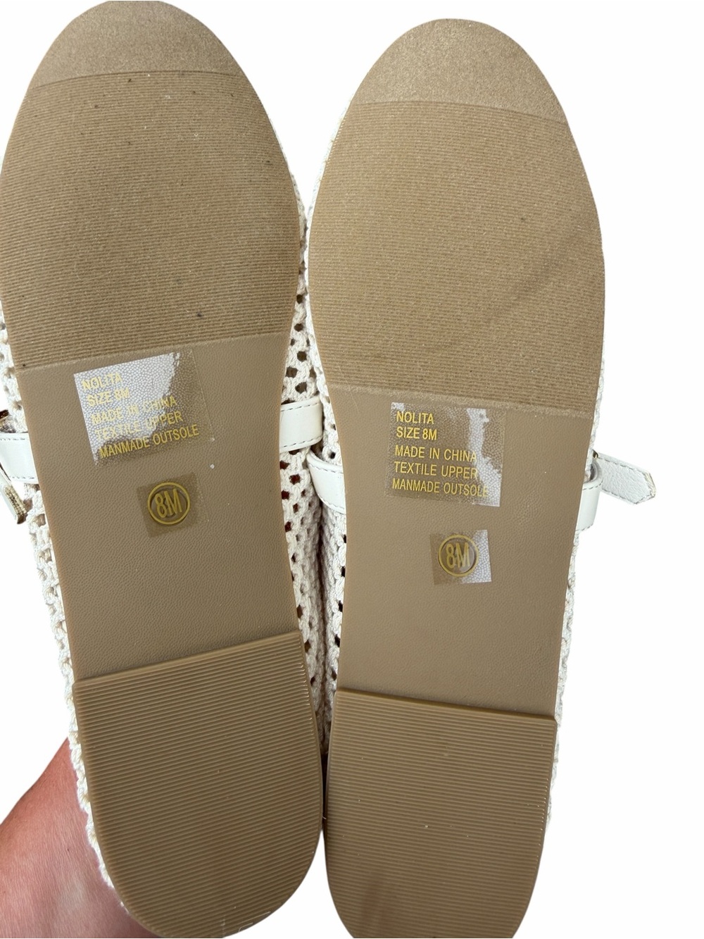 Coconuts by Matisse Cream Mesh Mary Jane Flats size 8 - Picture 7 of 7